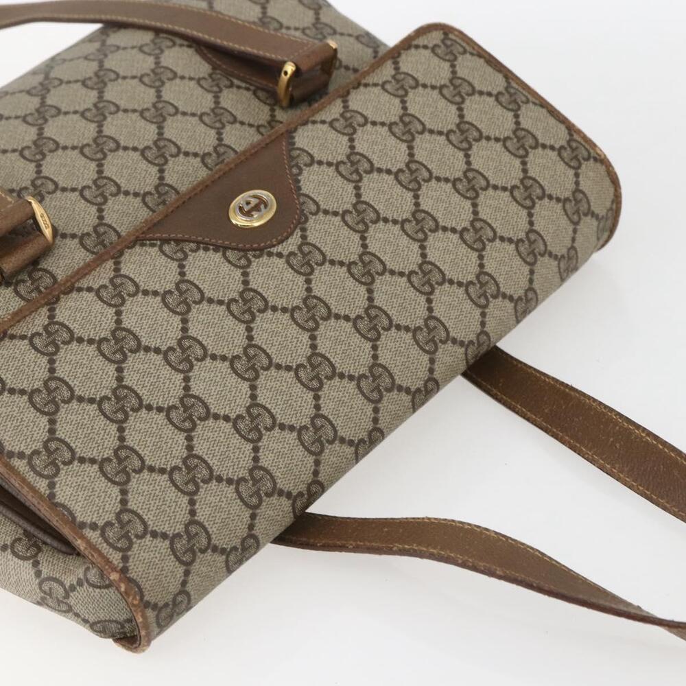 GUCCI GG Supreme Hand Bag PVC Beige Gold 116 02 080 Auth 158457 - Picture 6 of 16
